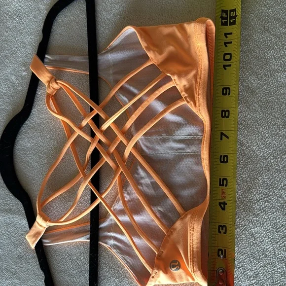 Lululemon Bra top orange size 6 - Picture 3 of 6
